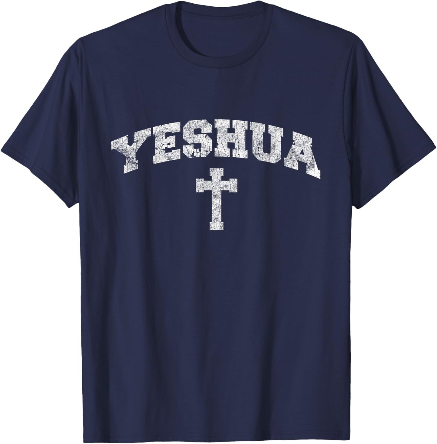 Yeshua hebrew name of Jesus christian messianic T-Shirt - T-Shirt | Navy