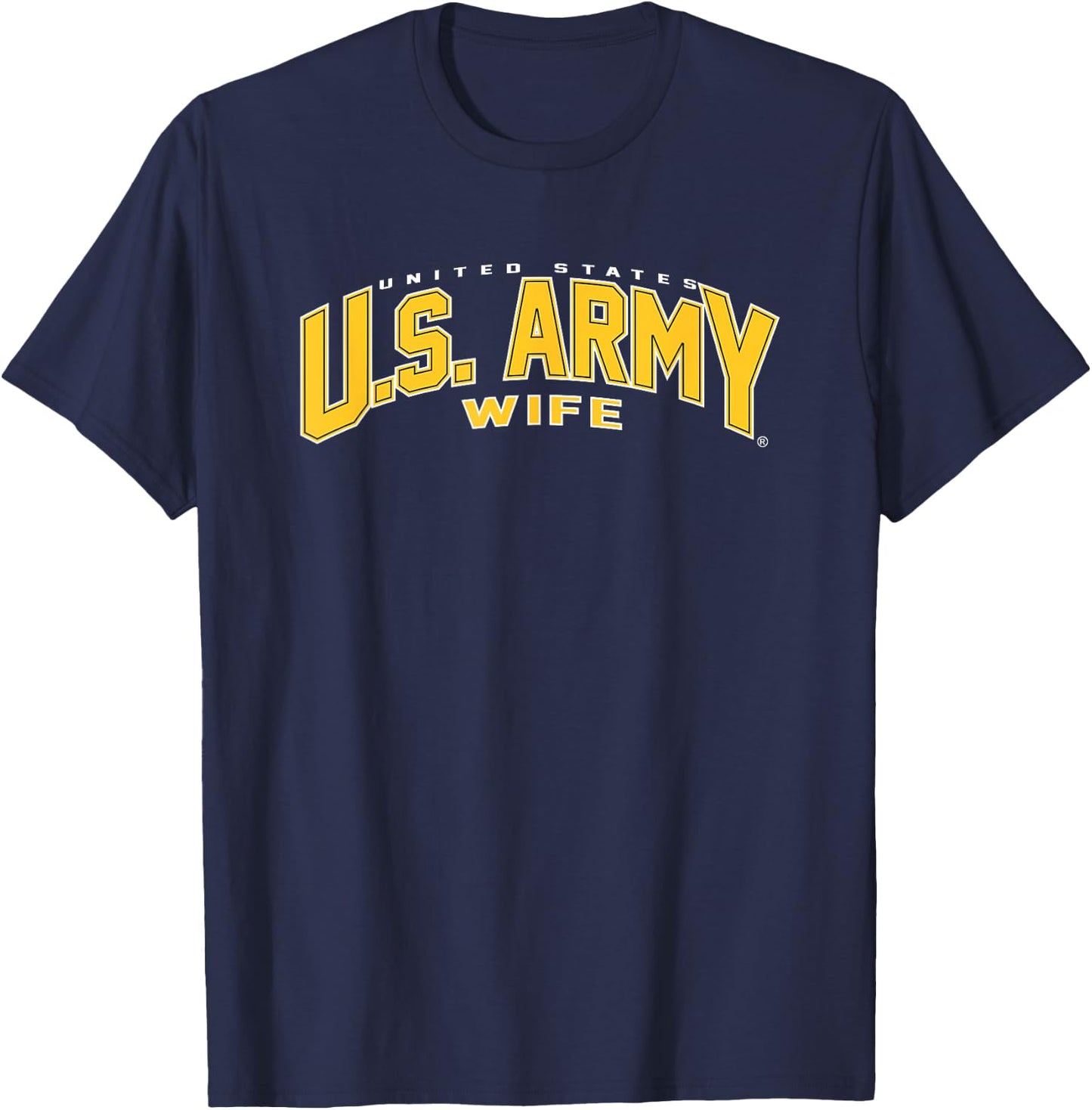 United States Army Military Wife Green Officially Licensed T-Shirt - T-Shirt | Navy