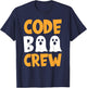 Code Boo Crew Spooky Nurse Halloween T-Shirt - T-Shirt | Navy