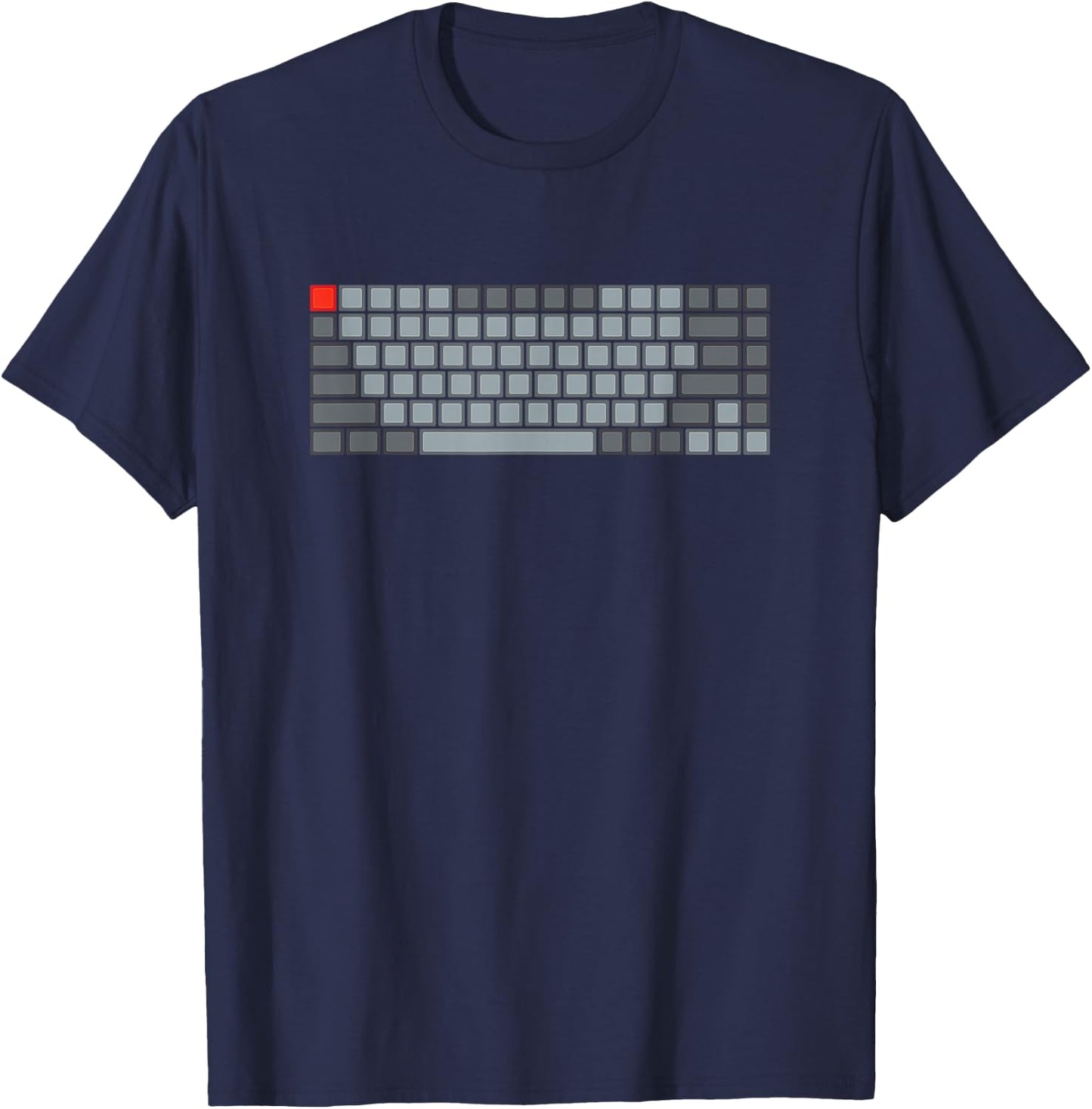 Keycaps Enthusiast Apparel Co Mechanical Keyboard Design For Mech Life Fans T-Shirt - T-Shirt | Navy