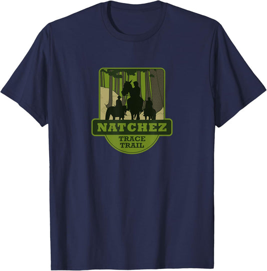 Natchez Trace Trail - Horseback riding T-Shirt - T-Shirt | Navy