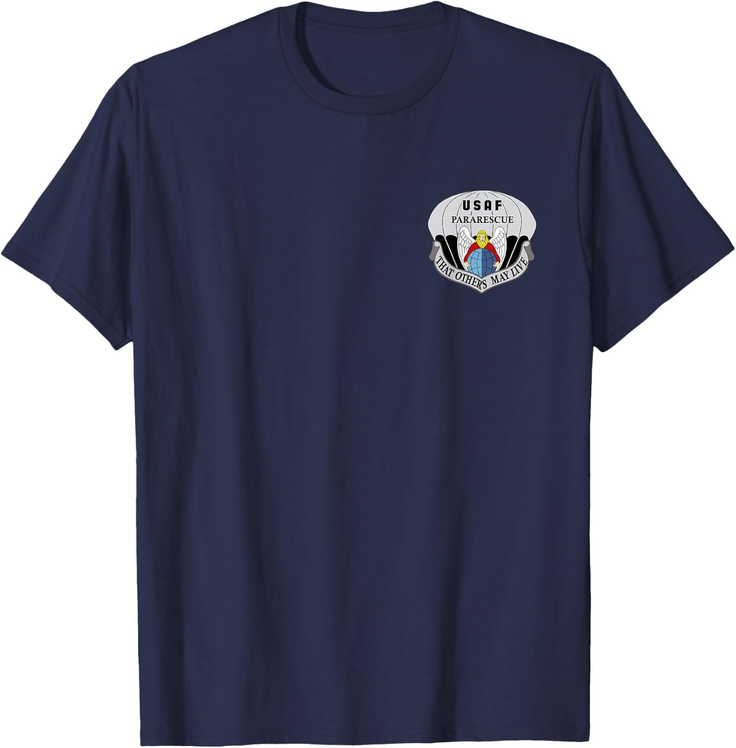 Us Air Force Usaf Pararescue Pj Rescue Medic Recovery T-Shirt - T-Shirt | Navy