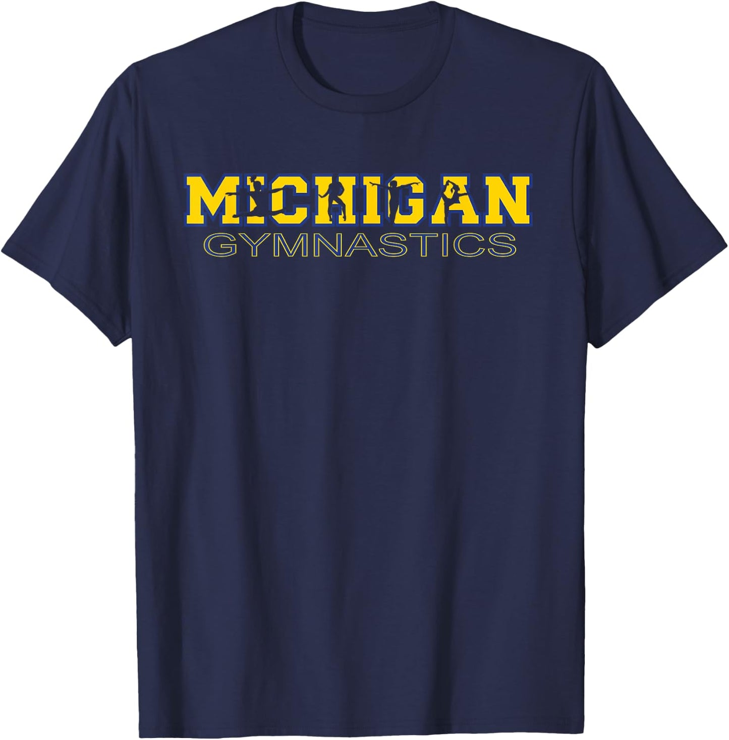Michigan Gymnastics Girls Tumbling Gear Gymnast Dance T-Shirt - T-Shirt | Navy