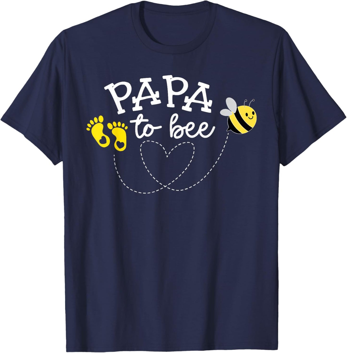 Papa to Bee Pregnancy Announcement Baby Shower T-Shirt - T-Shirt | Navy