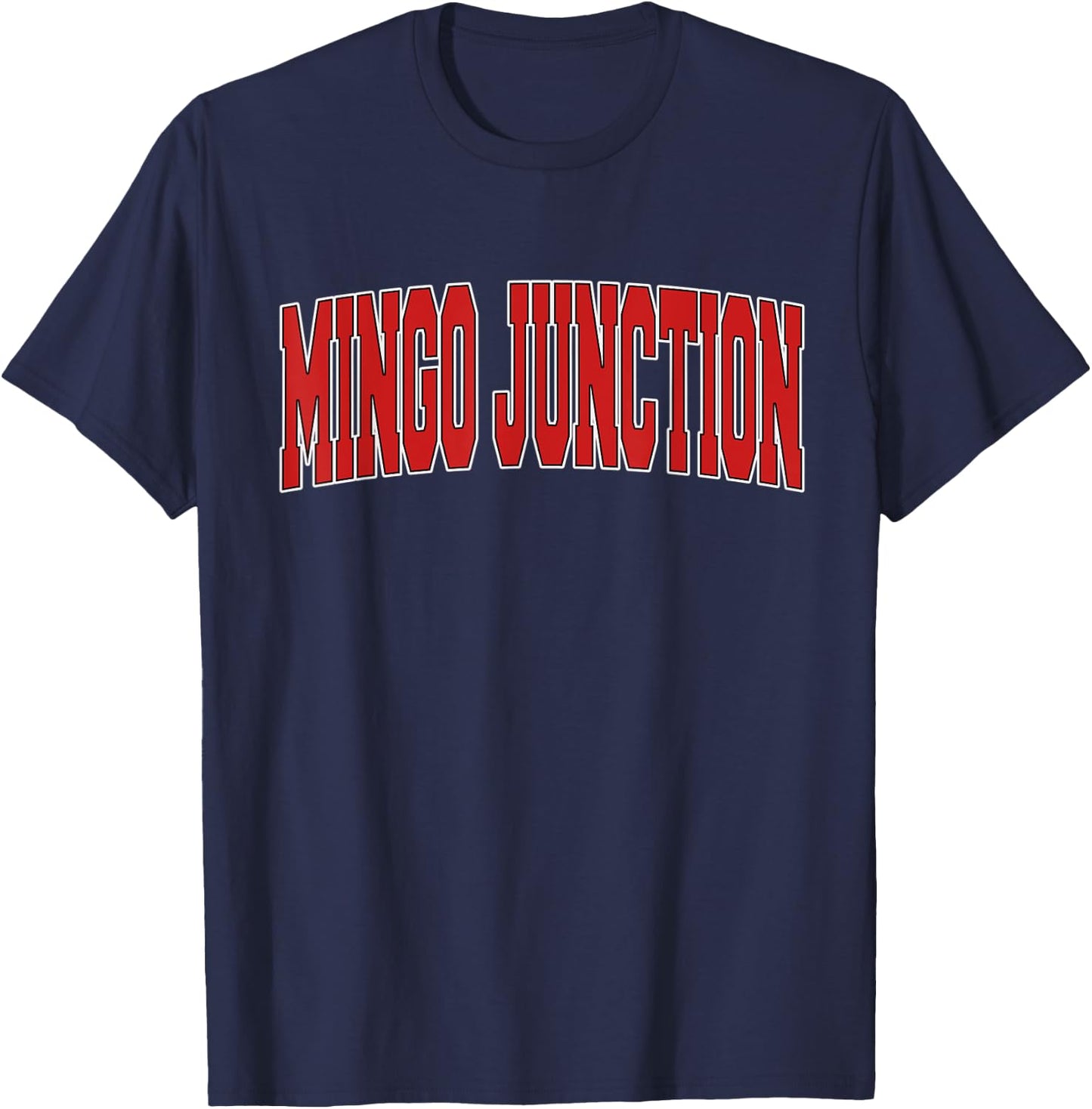 MINGO JUNCTION OH OHIO Varsity Style USA Vintage Sports T-Shirt - T-Shirt | Navy