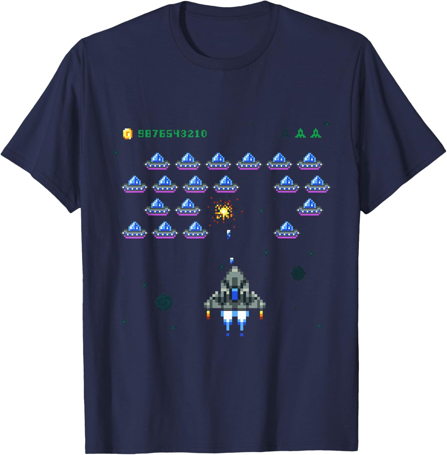 Street Gamer, I Love Gaming, Vintage Old Style Shooting Game T-Shirt - T-Shirt | Navy