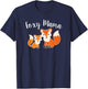 Foxy Mama Funny Mom Joke Saying Mother Daughter Cute Graphic T-Shirt - T-Shirt | Navy