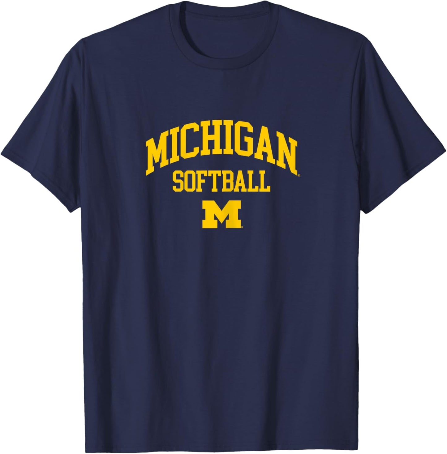 University of Michigan Wolverines U of M Softball T-Shirt - T-Shirt | Navy