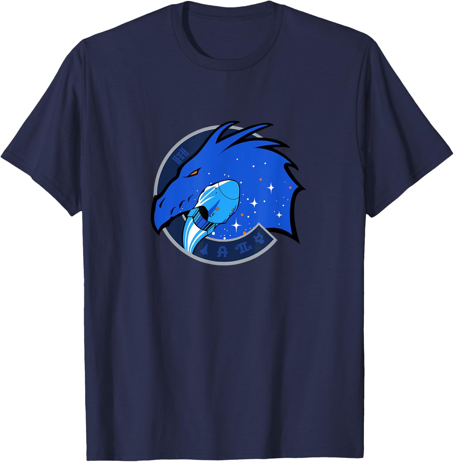 NASA Crew Dragon Space Station Mission T-Shirt - T-Shirt | Navy