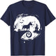 Bull Terrier Halloween Costume Bully Moon Silhouette T-Shirt - T-Shirt | Navy