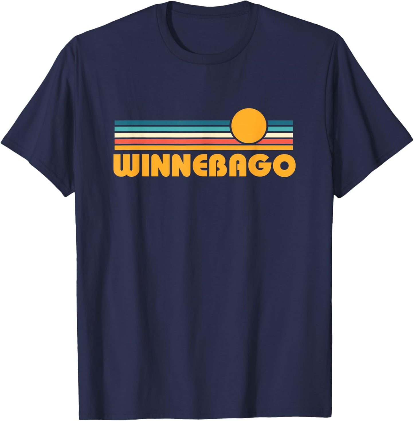 Retro Winnebago Minnesota Sunset T-Shirt - T-Shirt | Navy