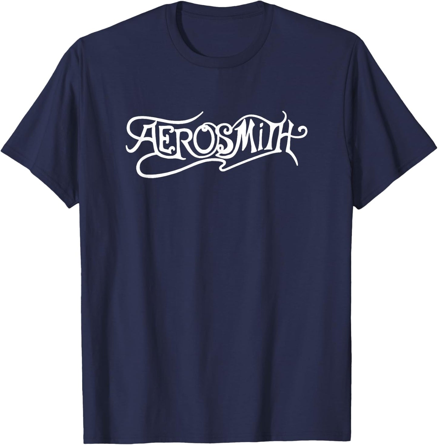 Aerosmith - Get A Grip Logo (White) T-Shirt - T-Shirt | Navy
