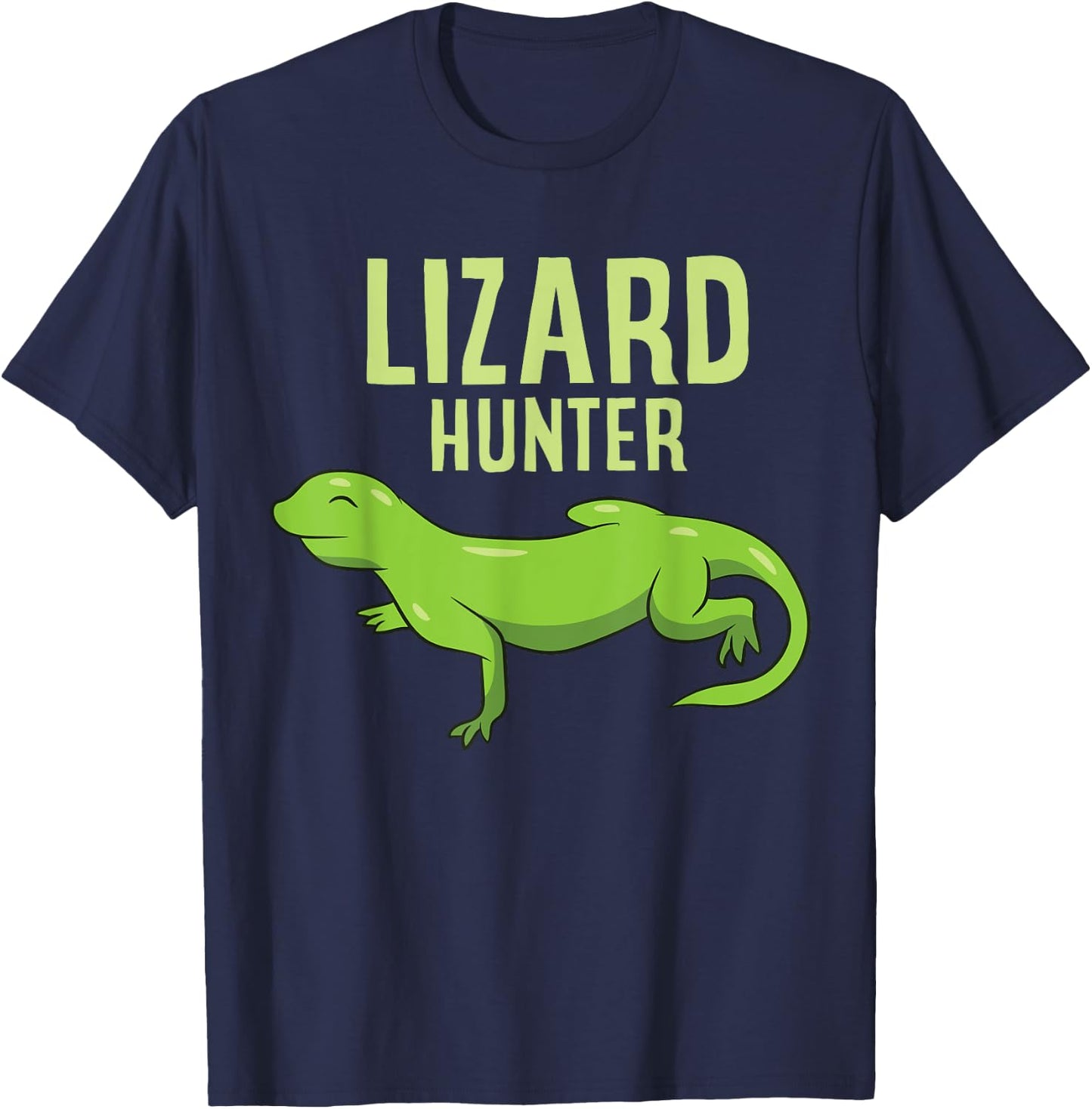 Funny Lizard Catcher Lizard Hunter T-Shirt - T-Shirt | Navy
