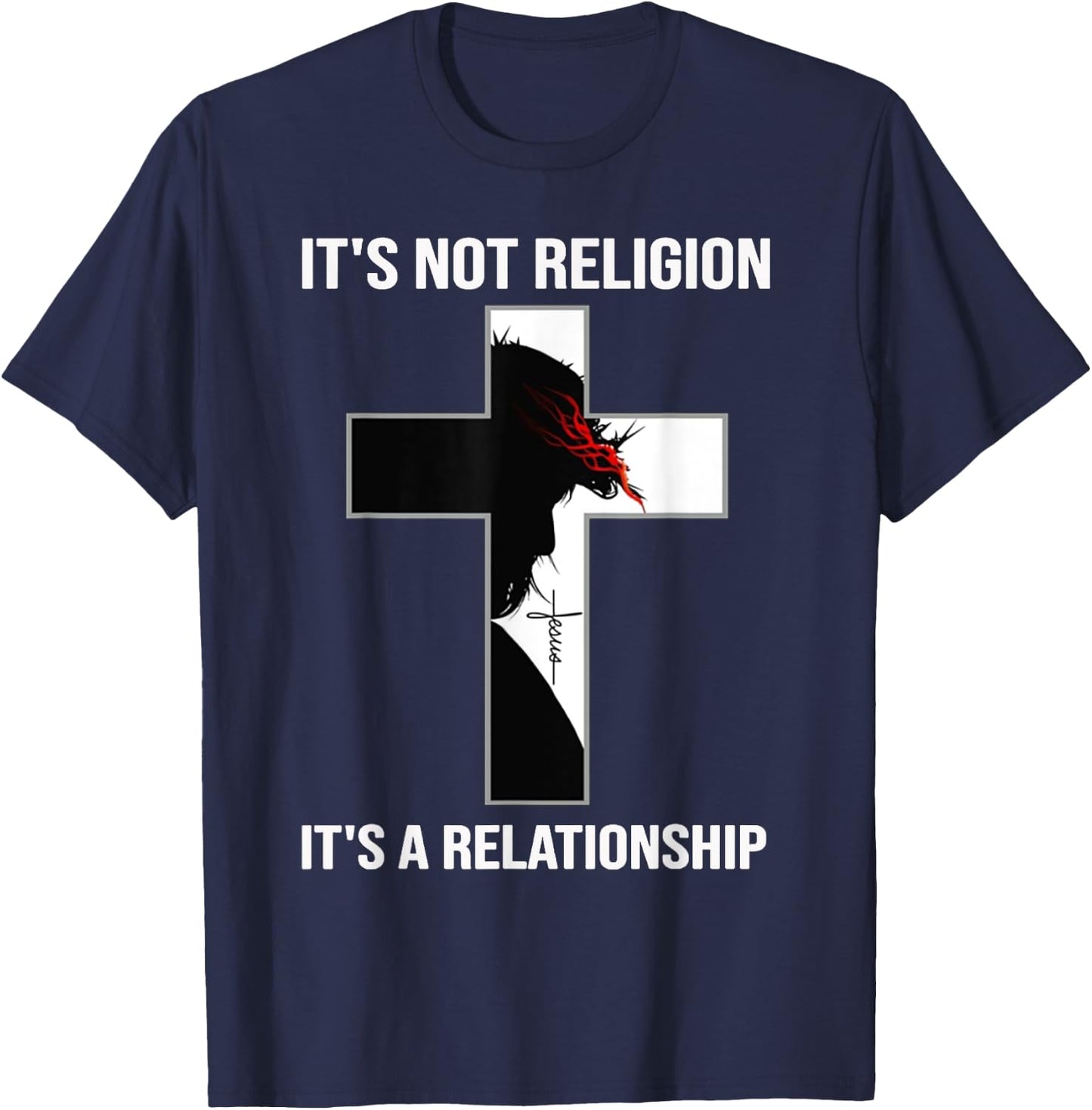 It's Not A Religion, It's A Personal Relationship T-Shirt - T-Shirt | Navy