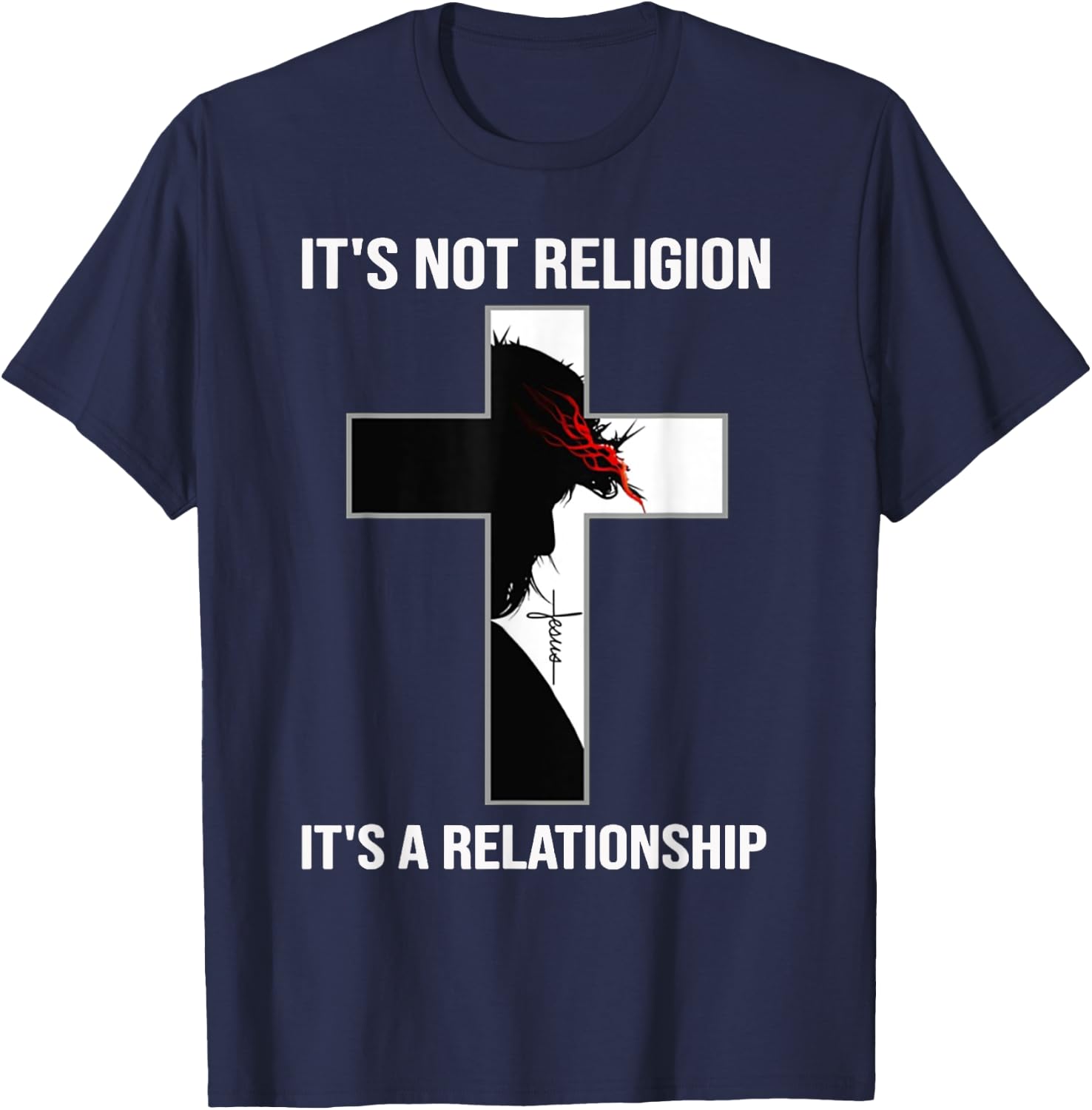 It's Not A Religion, It's A Personal Relationship T-Shirt - T-Shirt | Navy