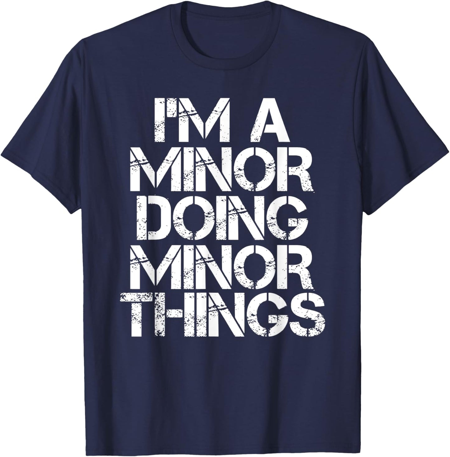 MINOR Funny Surname Family Tree Birthday Reunion Gift T-Shirt - T-Shirt | Navy