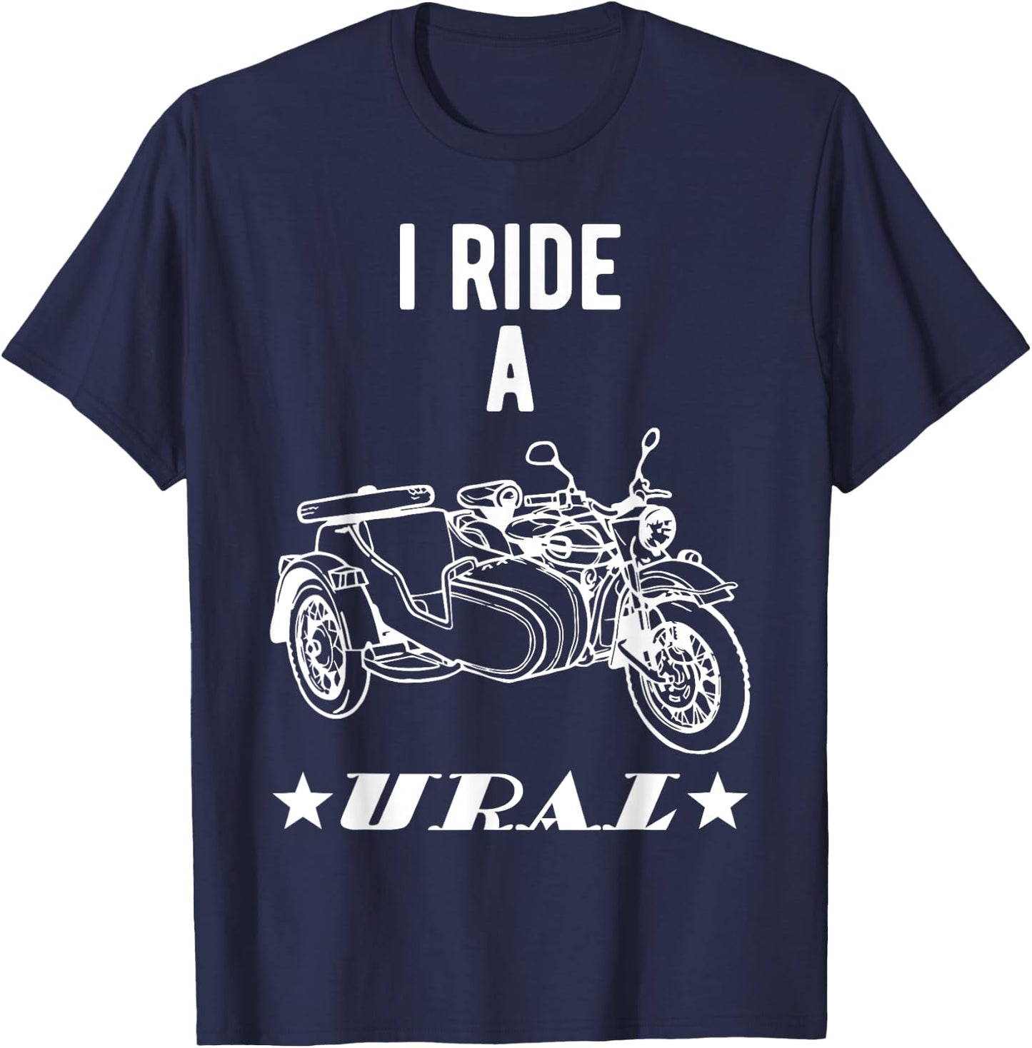 Ural motorcycle spun off-road motorcyclists T-Shirt - T-Shirt | Navy