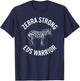 Zebra Strong EDS Warrior - Ehler Danlos Syndrome T-Shirt - T-Shirt | Navy