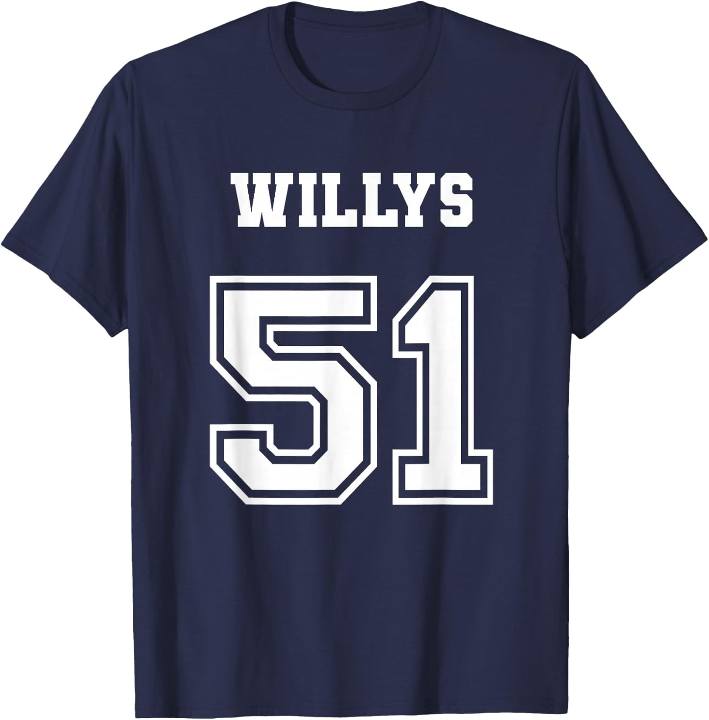 Jersey Style 51 1951 Willys 4x4 Vintage MB Army Truck Car T-Shirt - T-Shirt | Navy