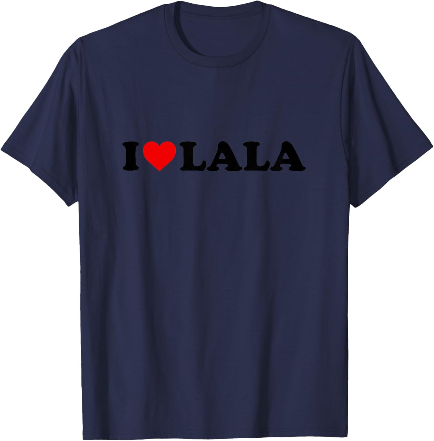 Kids I Love Lala Design For Boy Girl Toddler Children Youth T-Shirt - T-Shirt | Navy