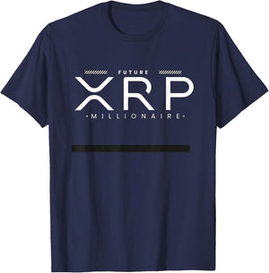 XRP Millionnaire: To the Moon & Beyond! T-Shirt - T-Shirt | Navy