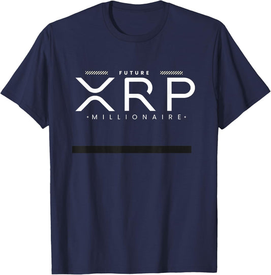 XRP Millionnaire: To the Moon & Beyond! T-Shirt - T-Shirt | Navy