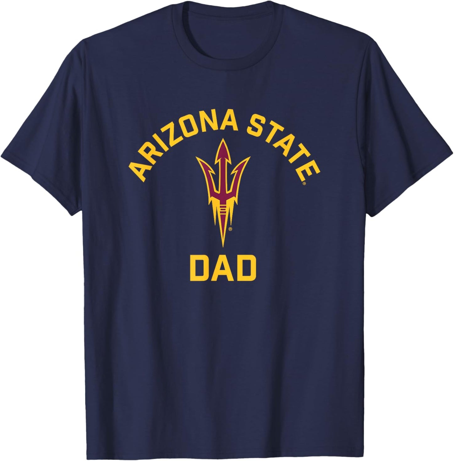 Arizona State University Sun Devils Arched Dad T-Shirt - T-Shirt | Navy