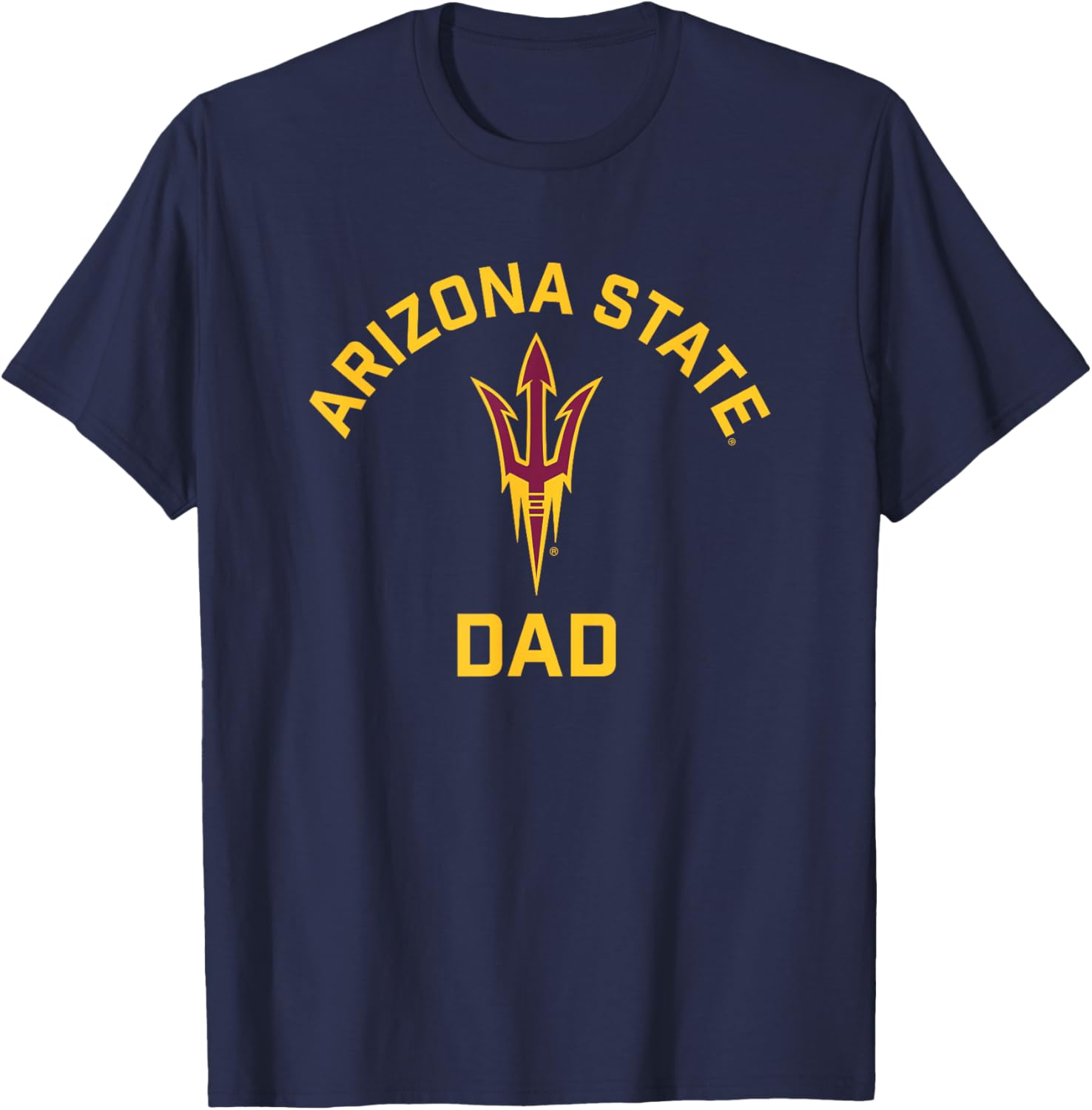 Arizona State University Sun Devils Arched Dad T-Shirt - T-Shirt | Navy