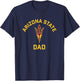 Arizona State University Sun Devils Arched Dad T-Shirt - T-Shirt | Navy