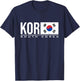 South Korea Flag Korean Country Code Kor Sports Games T-Shirt - T-Shirt | Navy