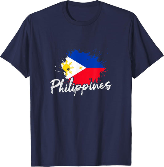 Filipino Pride Gift Philippines T-Shirt - T-Shirt | Navy