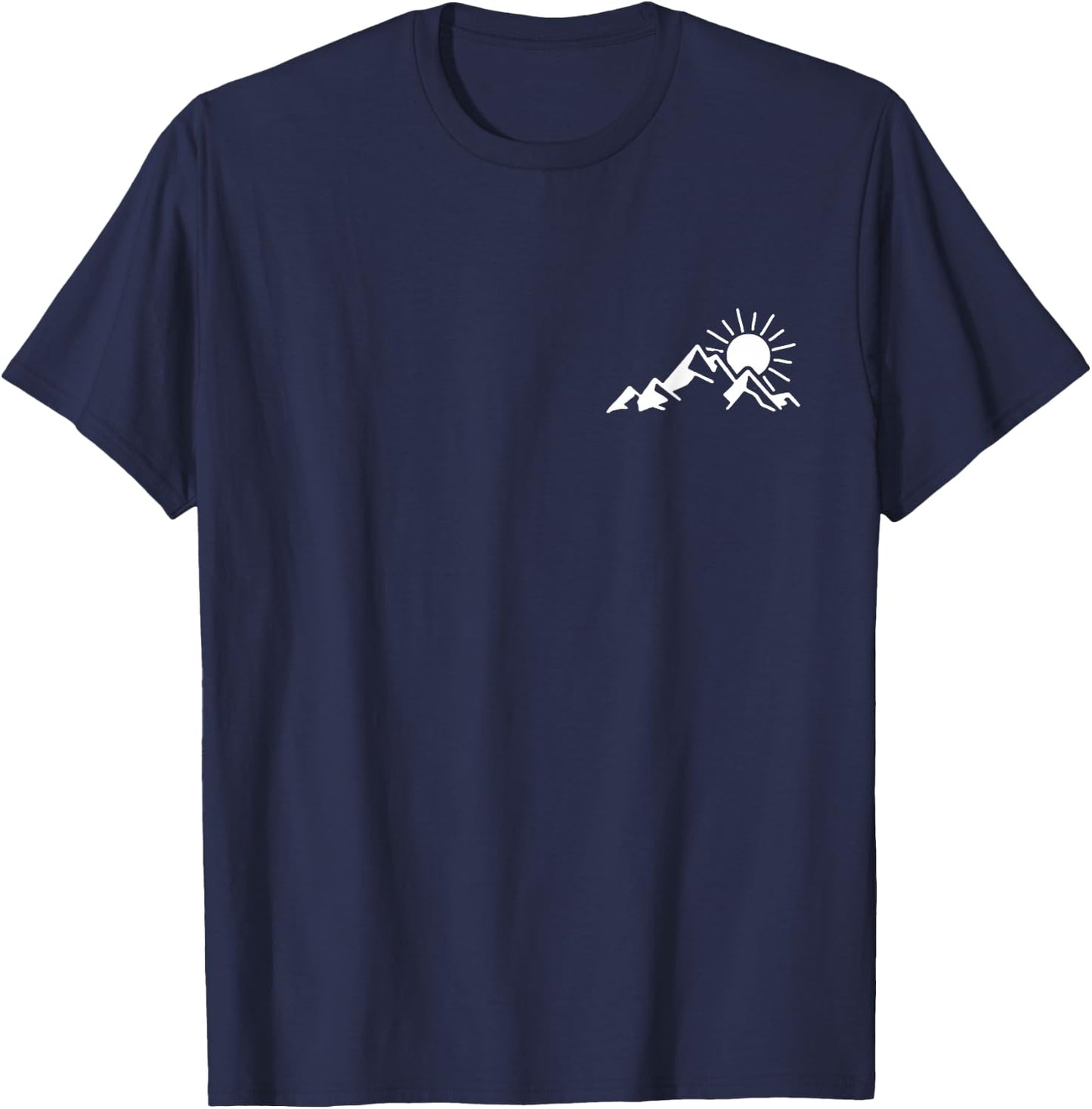 Mountains, hiking, camping, climbing, outdoor T-Shirt - T-Shirt | Navy