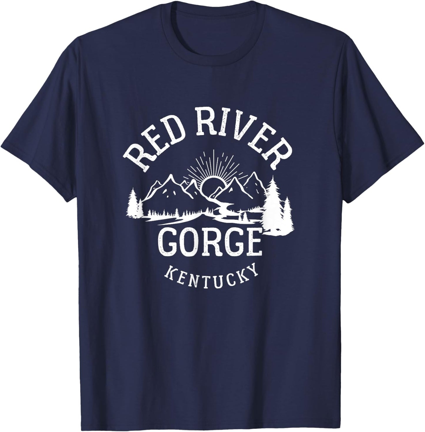 Red River Gorge Hike Kentucky Parks Hiking T-Shirt - T-Shirt | Navy
