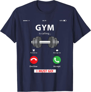 Funny Gym Lover Gift | Workout, Fitness, Weightlifting Humor T-Shirt - T-Shirt | Navy