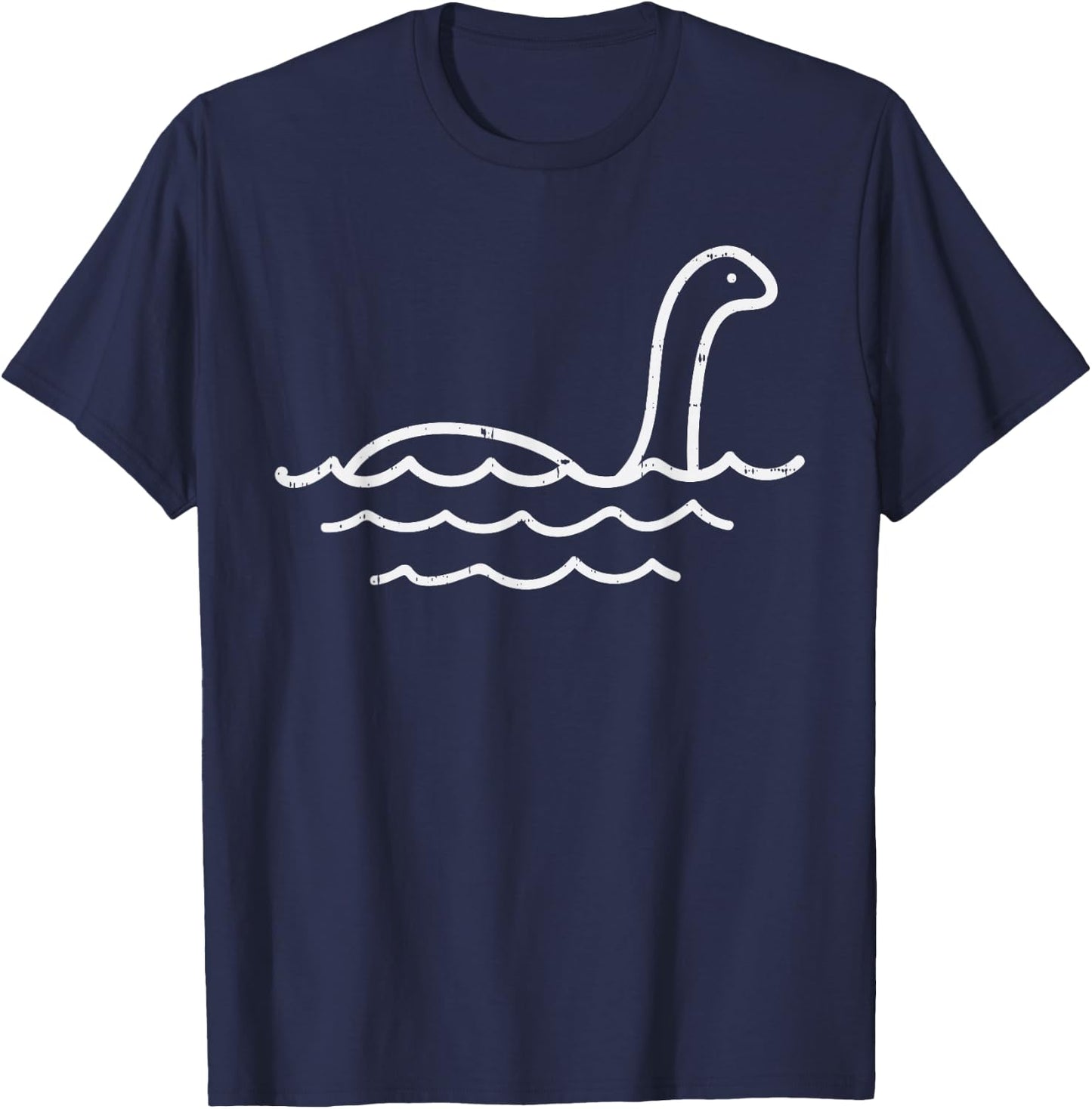 Loch Ness Monster Line Cute Nessie Nessy Animal Lover Gift T-Shirt - T-Shirt | Navy