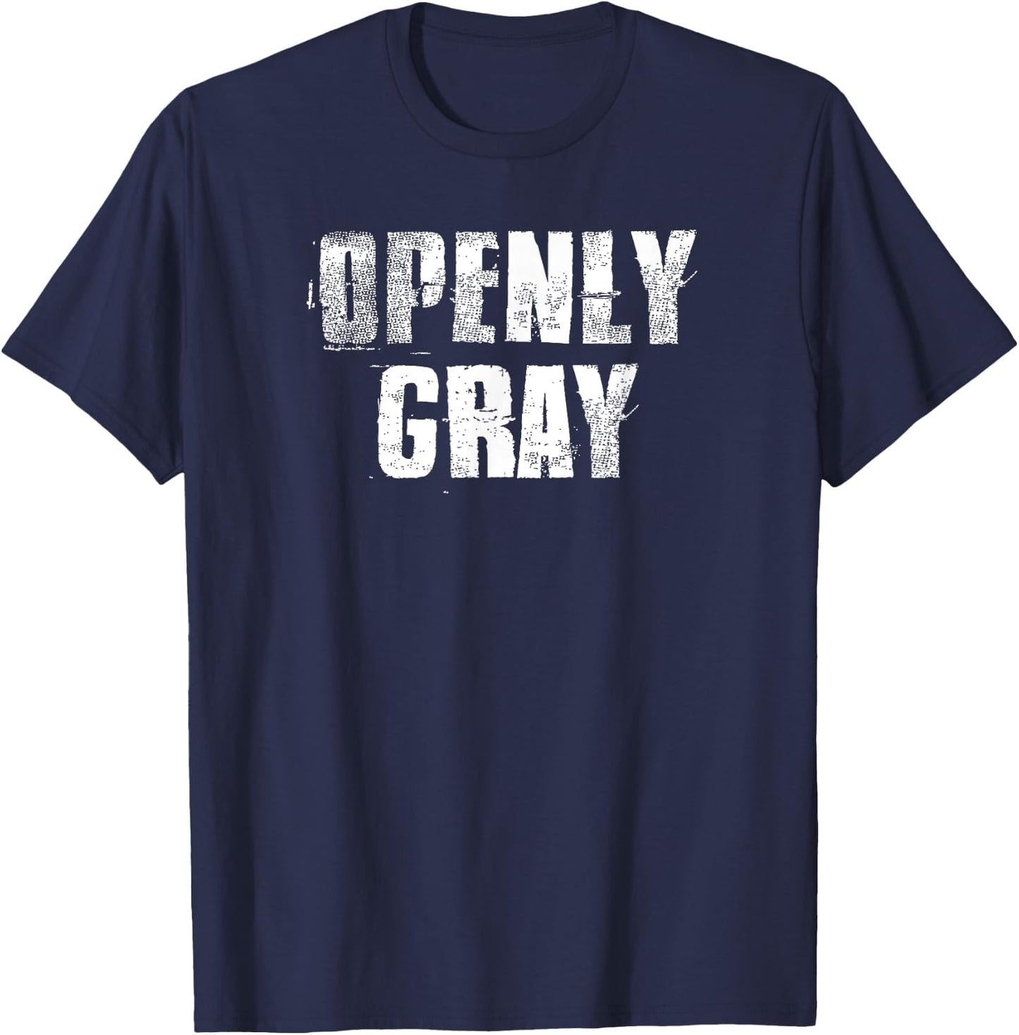 Openly Gray Natural Hair Ladies Women's T-Shirt - T-Shirt | Navy