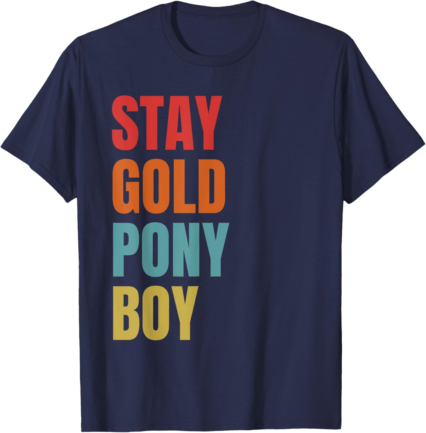 Stay Gold Ponyboy T-Shirt - T-Shirt | Navy