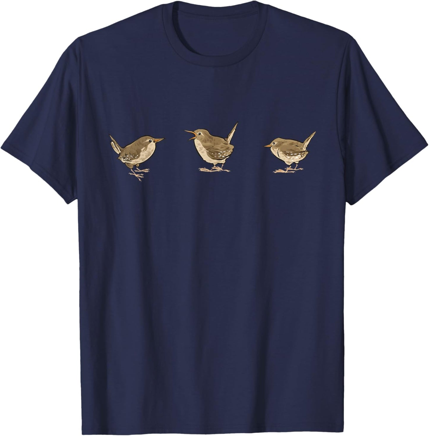 Wren Bird Lover Birding Wren , Small, Black T-Shirt - T-Shirt | Navy