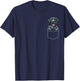 Black Labrador Retriever Dog In Pocket Funny Dog Lover Men Women Girls Kids T-Shirt - T-Shirt | Navy