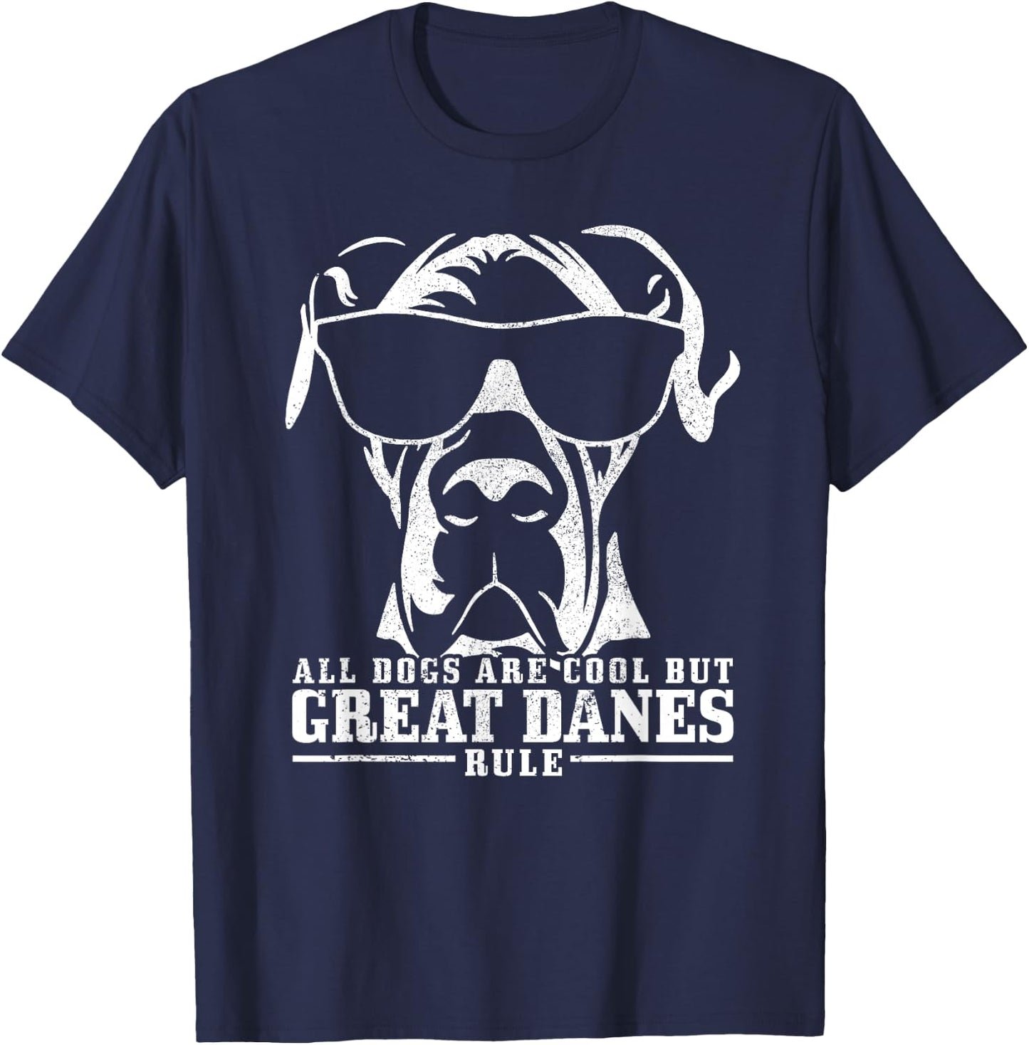 Great Dane Danish Great Dane Saying Funny Dog T-Shirt - T-Shirt | Navy