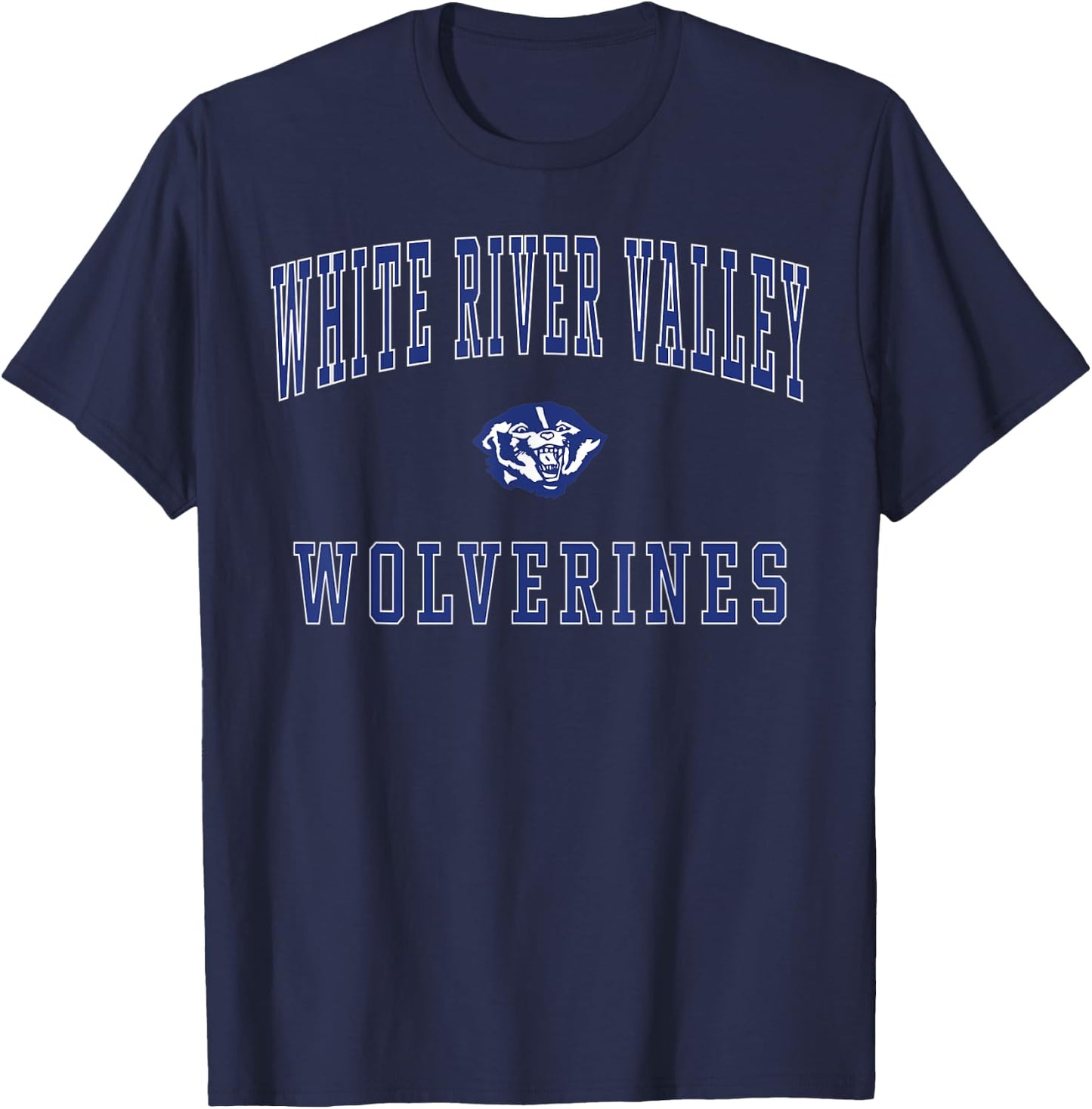 White River Valley High School Wolverines T-Shirt - T-Shirt | Navy