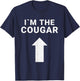 I´m with the Cougar Humor Halloween Birthday Gift T-Shirt - T-Shirt | Navy
