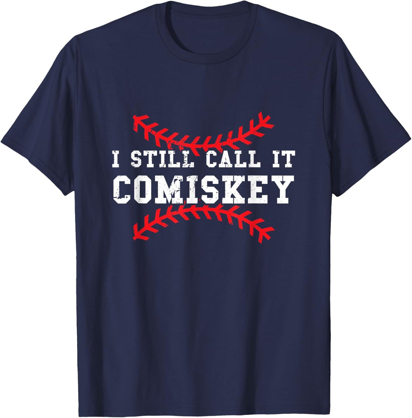 I Still Call It Comiskey Vintage Baseball T-Shirt - T-Shirt | Navy