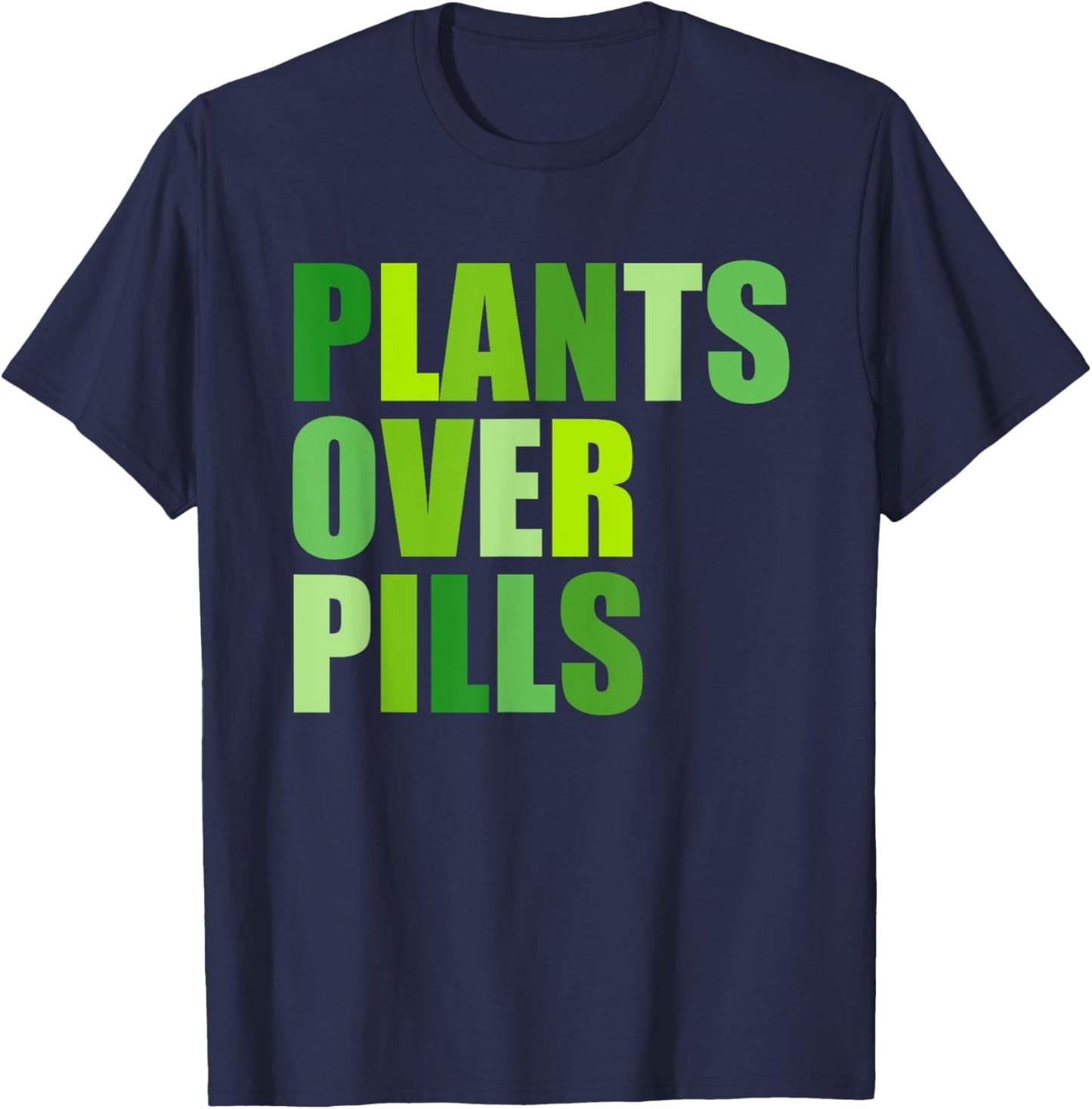 Plants Over Pills Apparel T-Shirt - T-Shirt | Navy