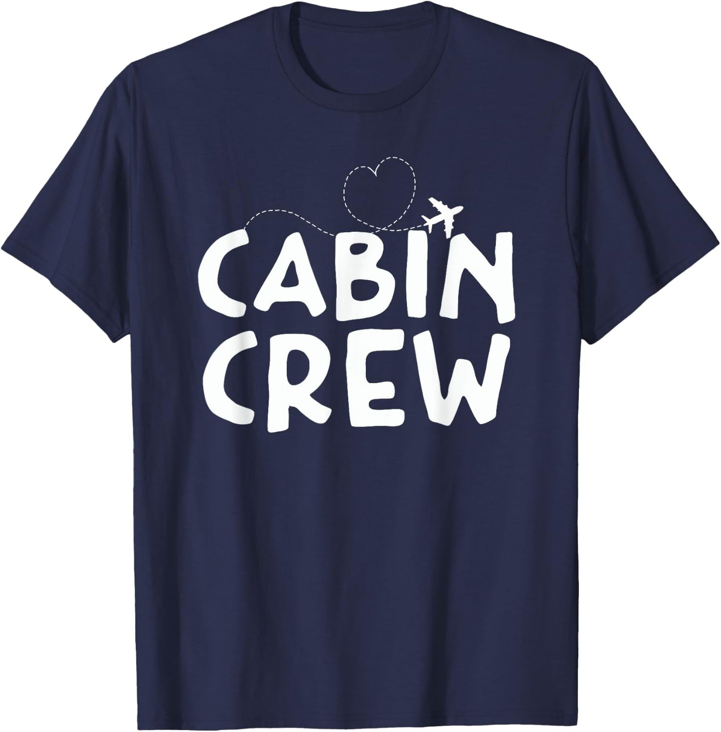 Cabin Crew Flight Attendant Airplane Lovers T-Shirt - T-Shirt | Navy