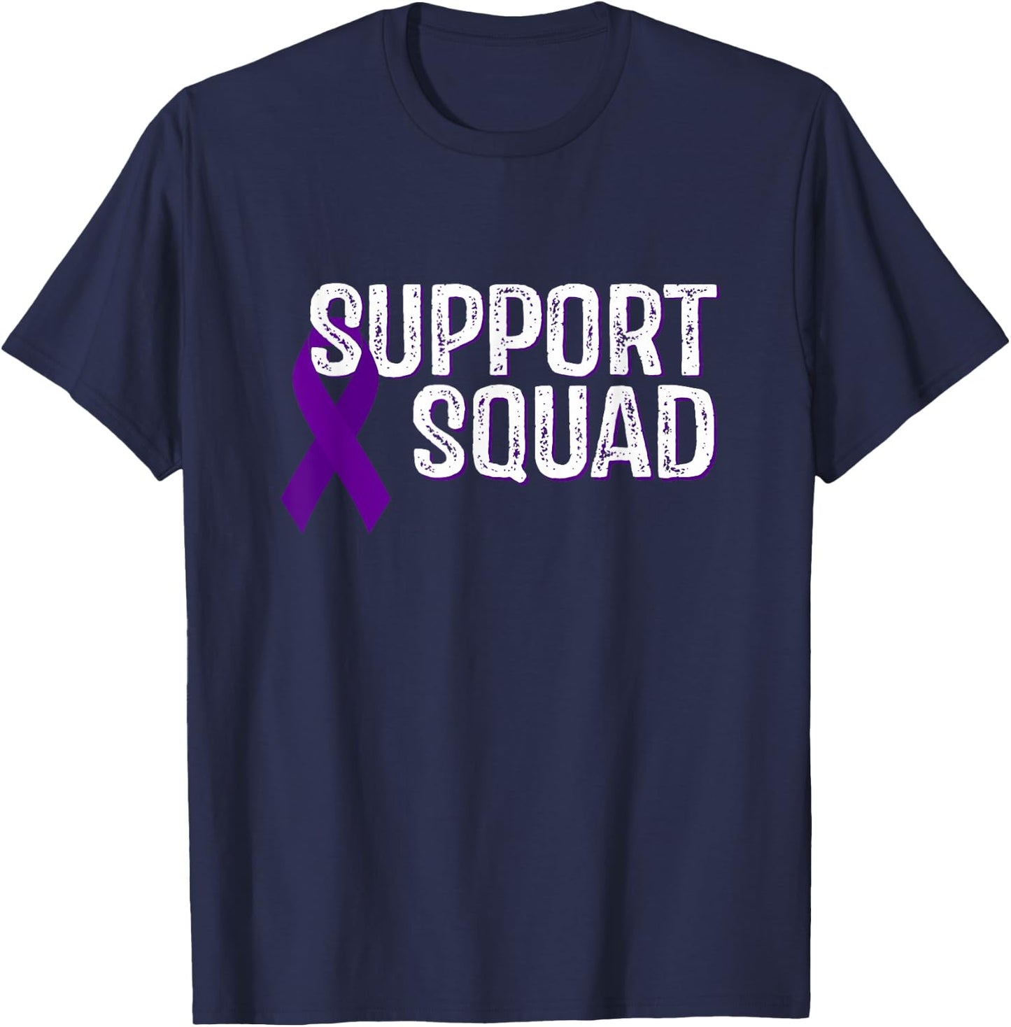 Hodgkin’s Lymphoma Awareness Support Squad T-Shirt - T-Shirt | Navy