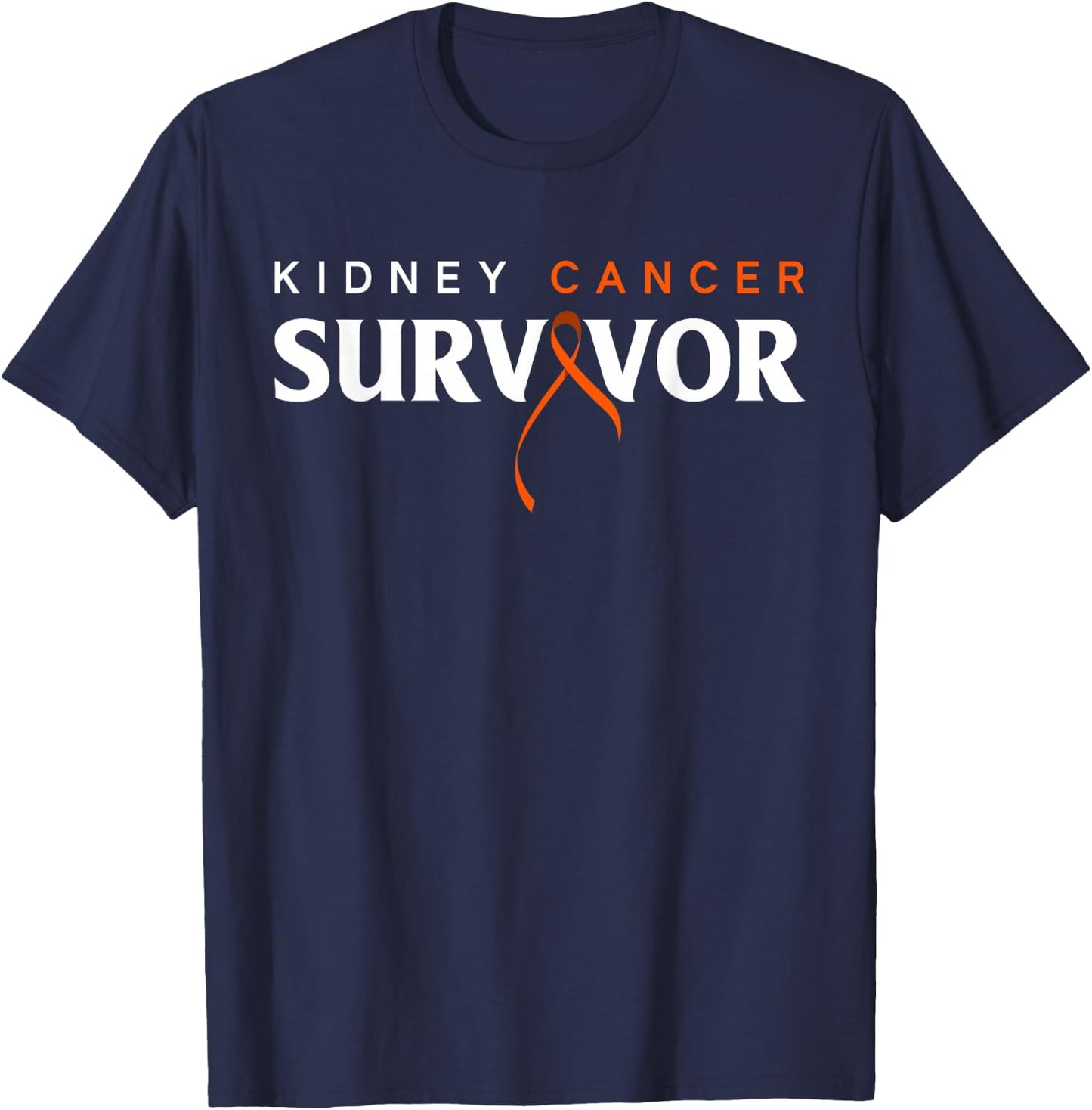 Kidney Cancer Survivor Kidney Cancer Awareness T-Shirt - T-Shirt | Navy