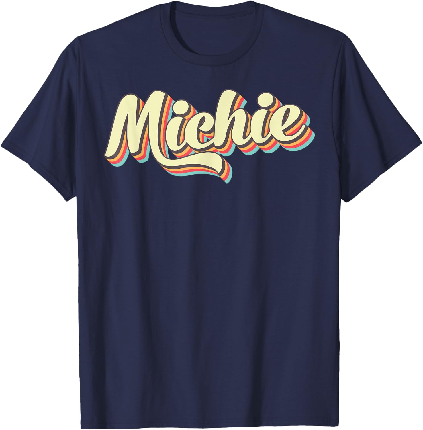 Michie Tennessee Retro Art Vintage T-Shirt - T-Shirt | Navy
