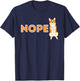 Nope Lazy Corgi - Cute Welsh Corgi Owner Dog Lover T-Shirt - T-Shirt | Navy