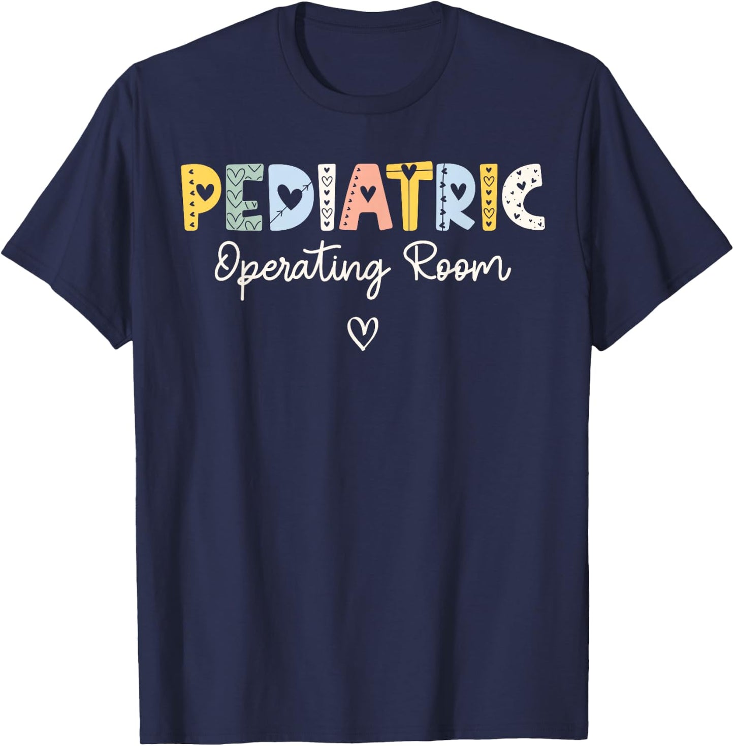 Retro Pediatric Operating Room Children's Emergency ER Nurse T-Shirt - T-Shirt | Navy